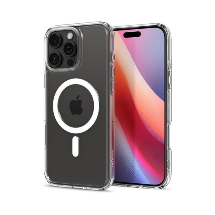 Dėklas Spigen Ultra Hybrid MagSafe iPhone 16 Pro, baltas