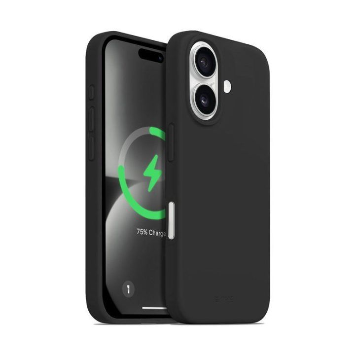 Telefono dėklas Crong Color Cover Magnetic iPhone 16, juodas