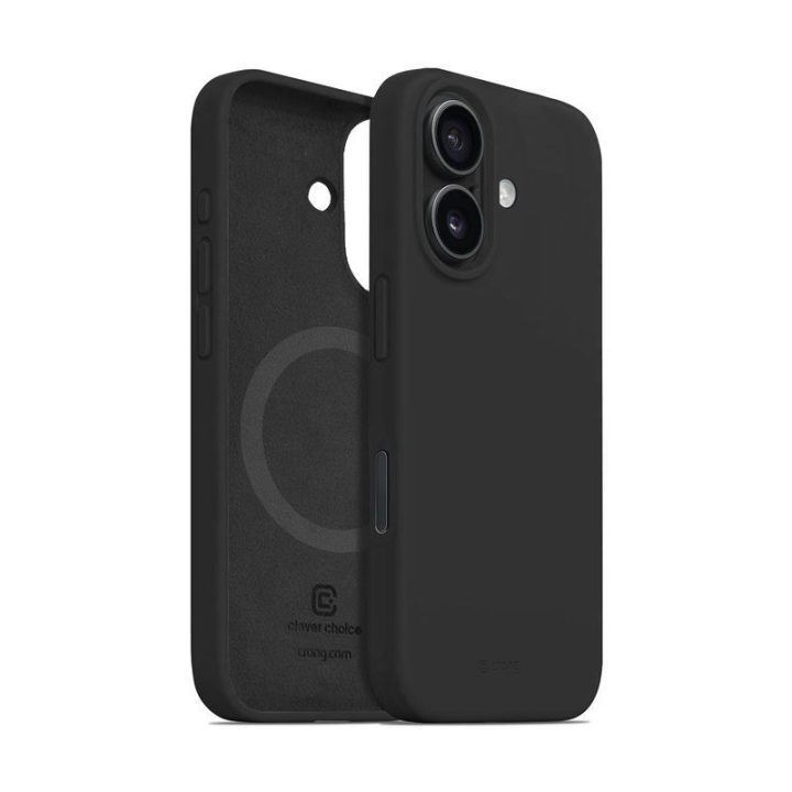 Telefono dėklas Crong Color Cover Magnetic iPhone 16, juodas