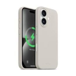 Dėklas iPhone 16, silikoninis, Stone Beige, Crong