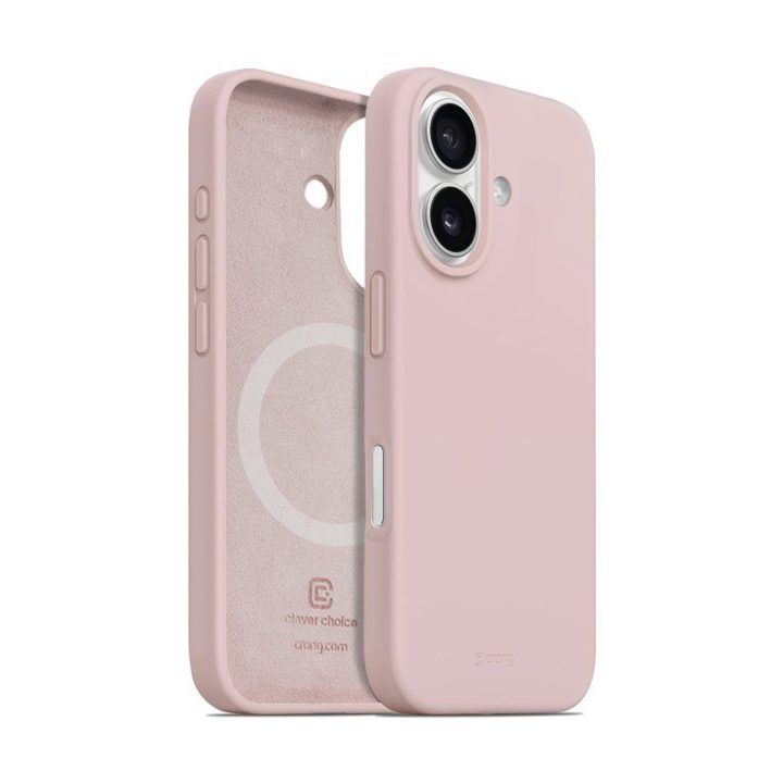 Dėklas iPhone 16, rožinis Crong Color Cover Magnetic
