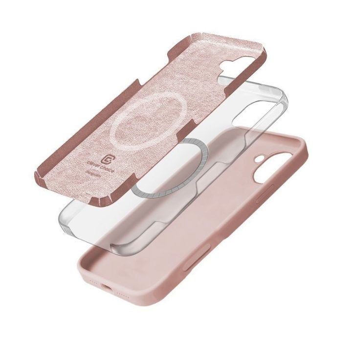 Dėklas iPhone 16, rožinis Crong Color Cover Magnetic