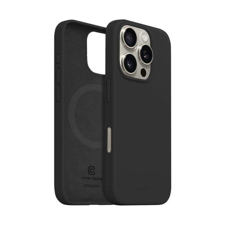 Dėklas iPhone 16 Pro, juodas Crong Color Cover Magnetic