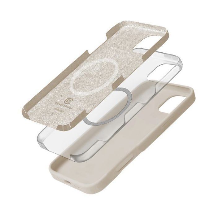 Dėklas iPhone 16 Pro, Stone Beige, Crong