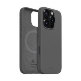 Dėklas iPhone 16 Pro, silikoninis, pilkas, Crong