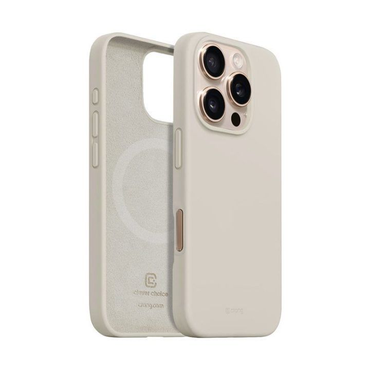 Dėklas iPhone 16 Pro Max, silikoninis Stone Beige