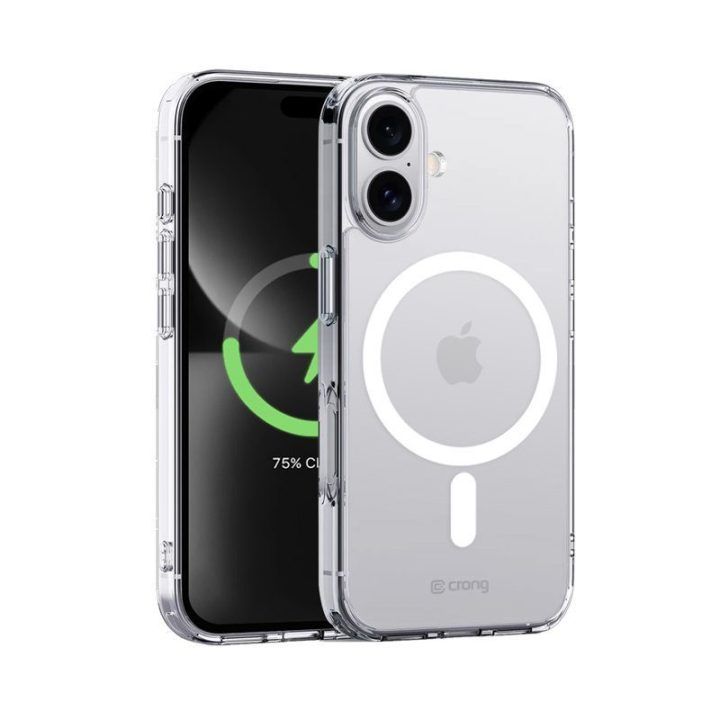Permatomas dėklas iPhone 16 Plus Crong Clear MAG