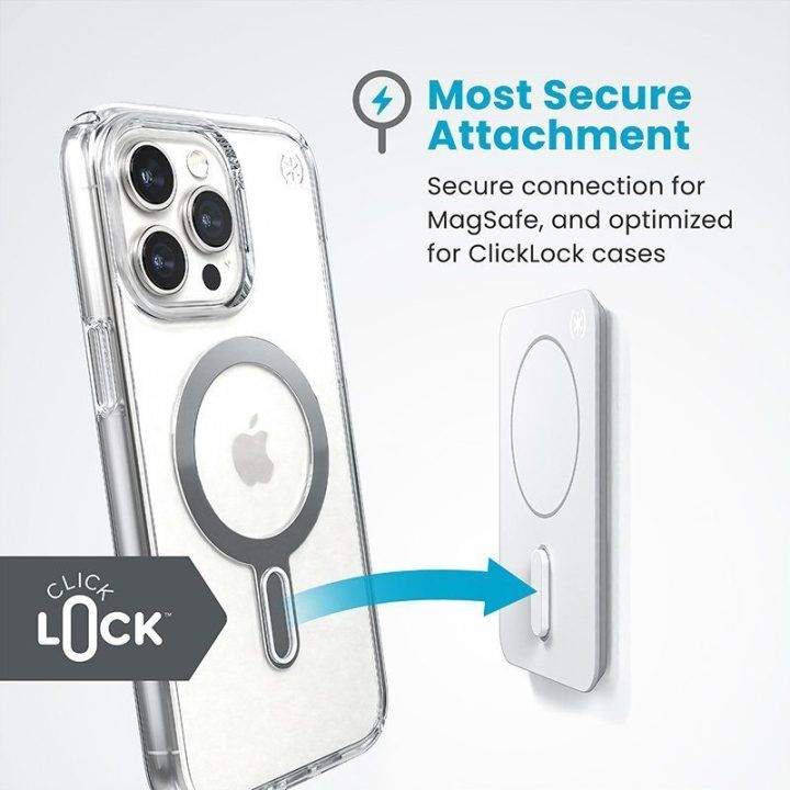 Speck Everywhere Mount + ClickLock magnetinis laikiklis, baltas