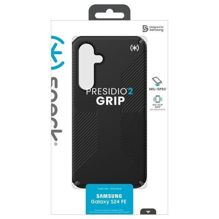 Dėklas Speck Presidio2 Grip Samsung Galaxy S24 FE, juodas
