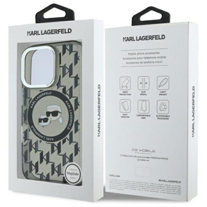 Dėklas iPhone 16 Pro Karl Lagerfeld juodas