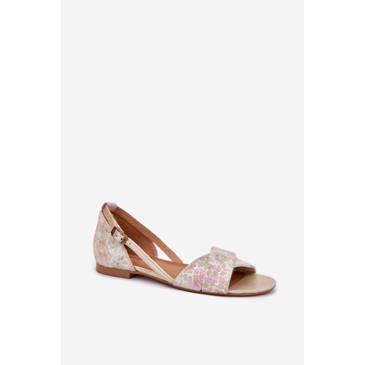 Smėlio spalvos basutės su kulnu Step in style