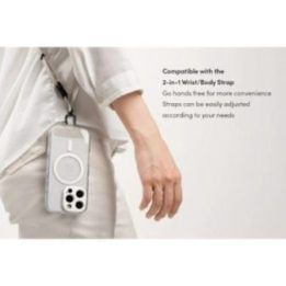 Moshi iGlaze MagSafe dėklas iPhone 16 Pro Max, sidabro spalvos