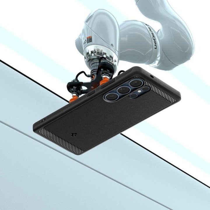 Dėklas Spigen Rugged Armor Mag MagSafe Samsung Galaxy S25 Ultra, juodas