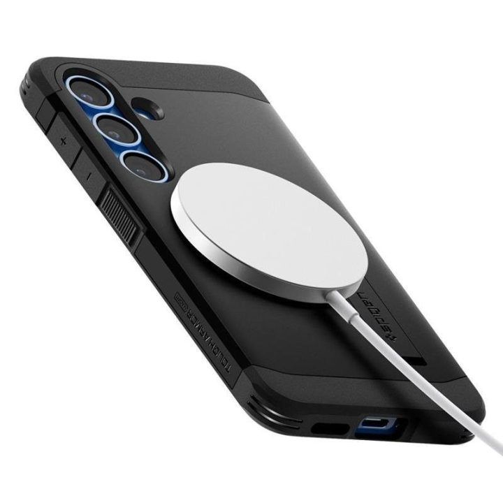 Dėklas Spigen Tough Armor MagSafe Samsung Galaxy S25, juodas