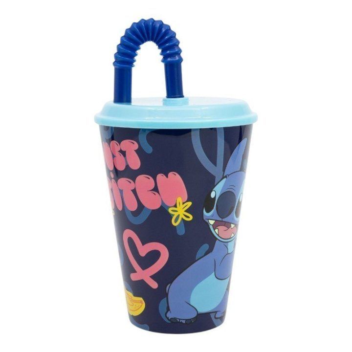 Vaikiška gertuvė Disney Stitch 430 ml, plastikinė