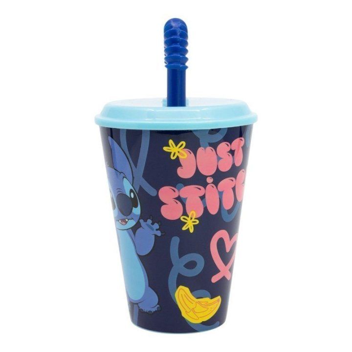 Vaikiška gertuvė Disney Stitch 430 ml, plastikinė