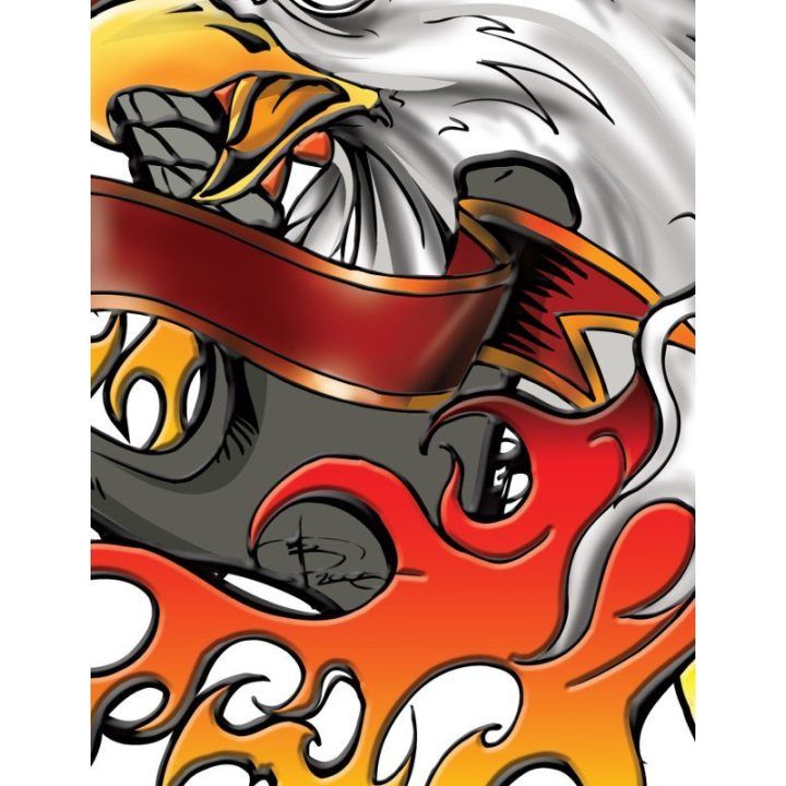 Dėklas iPad 2/3/4 Nexgen Skins Iron Eagle 3D