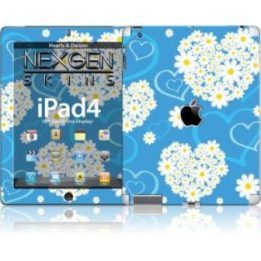 Nexgen Skins 3D dėklas iPad 2/3/4, Hearts and Daisies