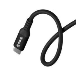 USB-C laidas 100W PD 5A 120 cm, juodas Crong Soft Link