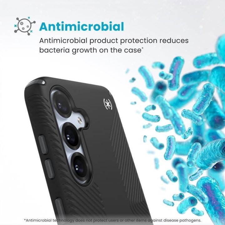Dėklas Samsung Galaxy S25 / S24 Speck Presidio2 Grip Magnet, juodas
