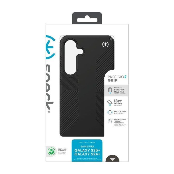 Dėklas Samsung Galaxy S25+ / S24+ Speck Presidio2 Grip Magnet, juodas