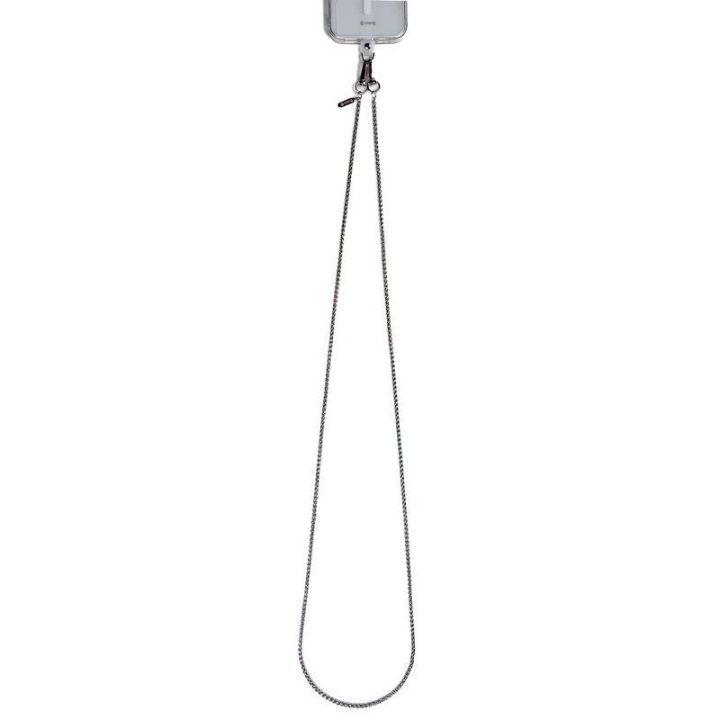 Telefono dirželis Crong Silver Link, 120 cm