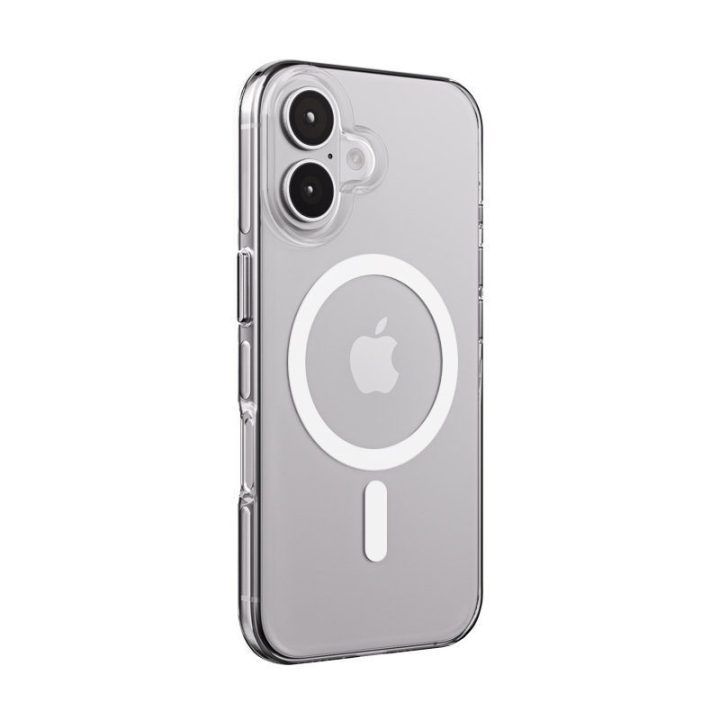 Permatomas polikarbonatinis dėklas iPhone 16 Crong Clear MAG Pro