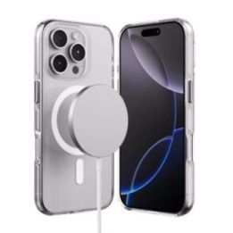 Permatomas dėklas iPhone 16 Pro Crong Clear MAG Pro