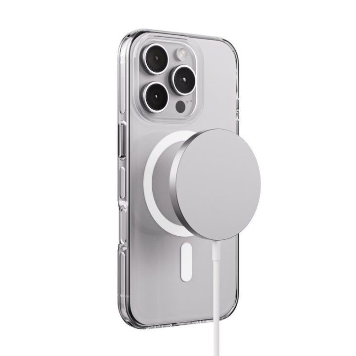 Permatomas dėklas iPhone 16 Pro Crong Clear MAG Pro