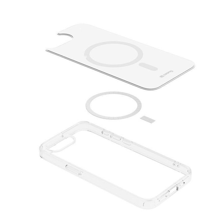 Permatomas dėklas iPhone 17e / 16e Crong Clear MAG Cover
