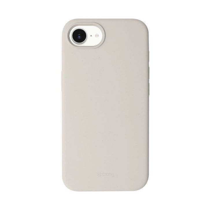 Dėklas iPhone 17e / 16e, silikoninis, Stone Beige
