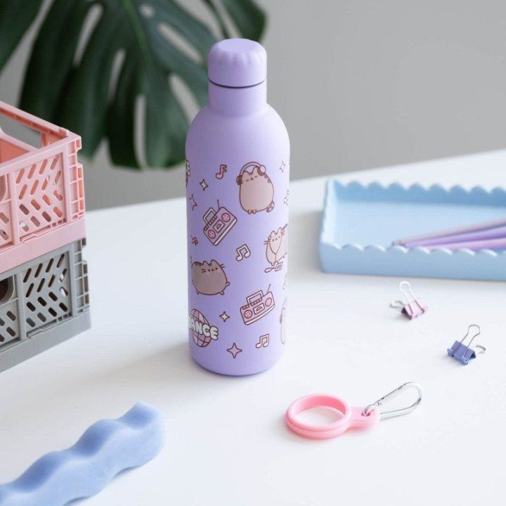 Pusheen nerūdijančio plieno terminė gertuvė, 500 ml