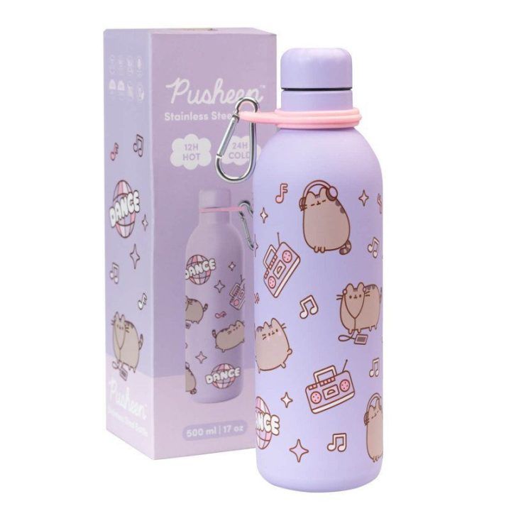 Pusheen nerūdijančio plieno terminė gertuvė, 500 ml