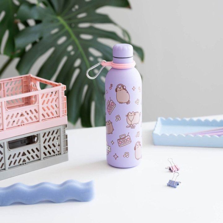 Pusheen nerūdijančio plieno terminė gertuvė, 500 ml