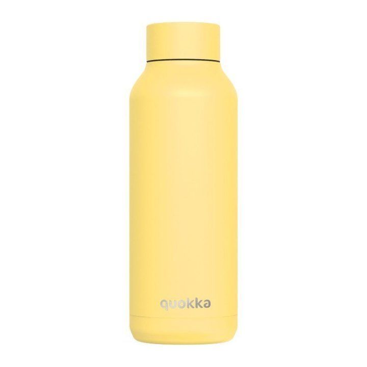 Nerūdijančio plieno gertuvė Quokka Solid 510 ml, šviesiai geltona