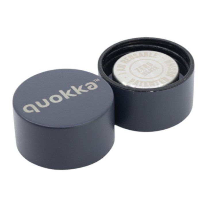 Nerūdijančio plieno gertuvė Quokka Solid With Strap, 510 ml, Slate