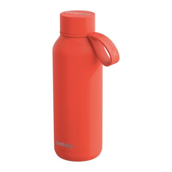 Nerūdijančio plieno gertuvė su dirželiu 510 ml, oranžinė