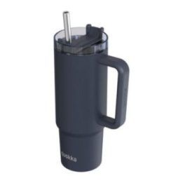 Terminis puodelis Quokka Stream 950 ml su šiaudeliu, grafito