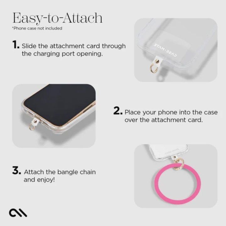 Telefono dirželis „Case-Mate Phone Bangle“ rožinis