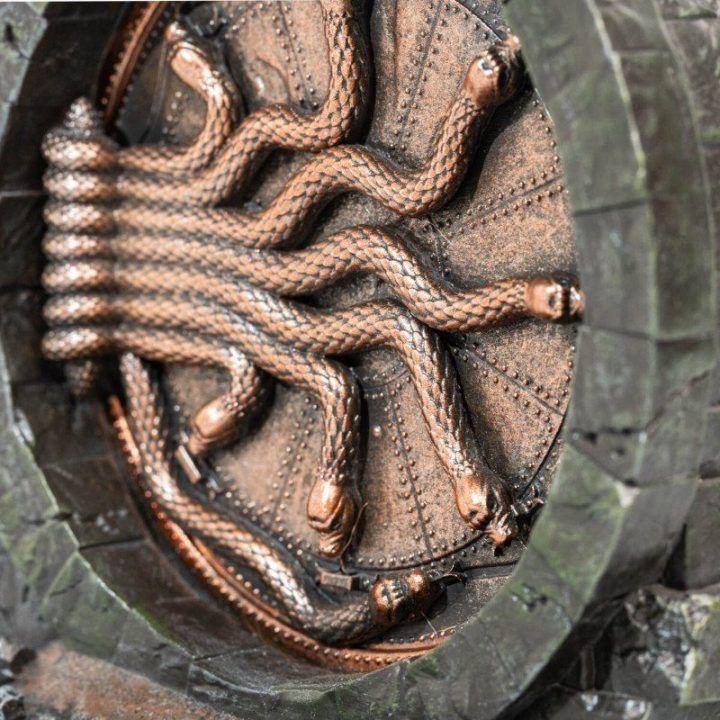 Hario Poterio „Chamber of Secrets“ knygų atrama, derva