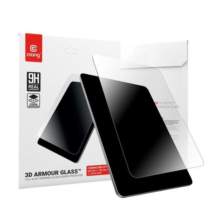 Apsauginis stiklas iPad Air 11 / Pro 11, grūdintas, Crong