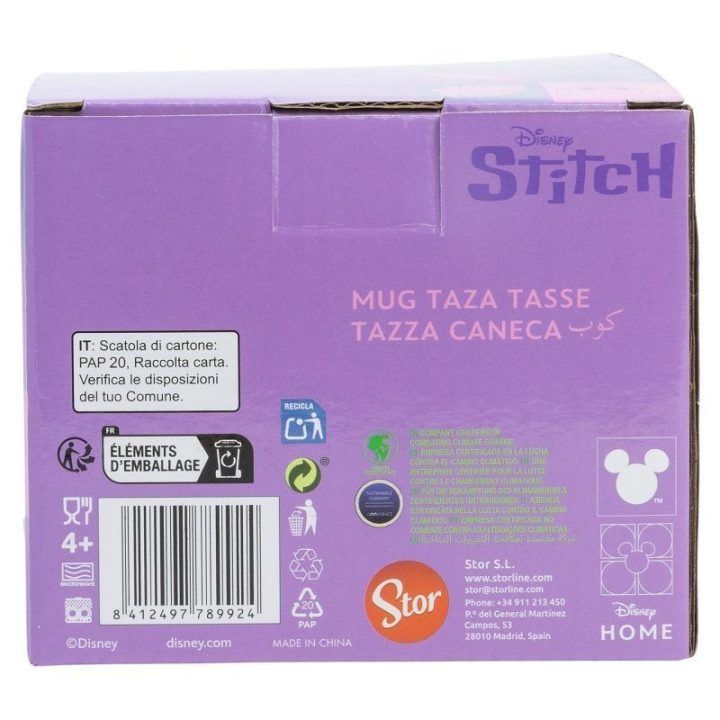Puodelis iš keramikos 375 ml Disney Stitch Angel