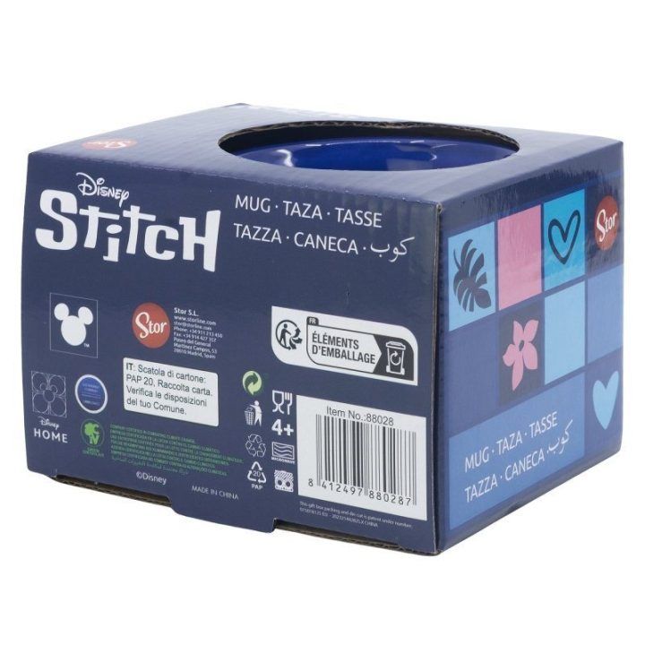 Disney Stitch keraminis puodelis 355 ml su dovanų dėžute