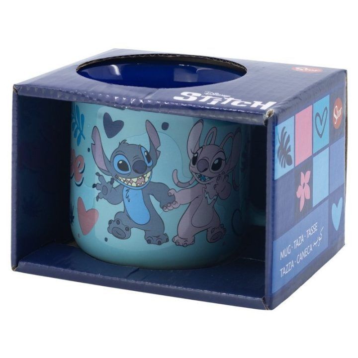Disney Stitch keraminis puodelis 355 ml su dovanų dėžute