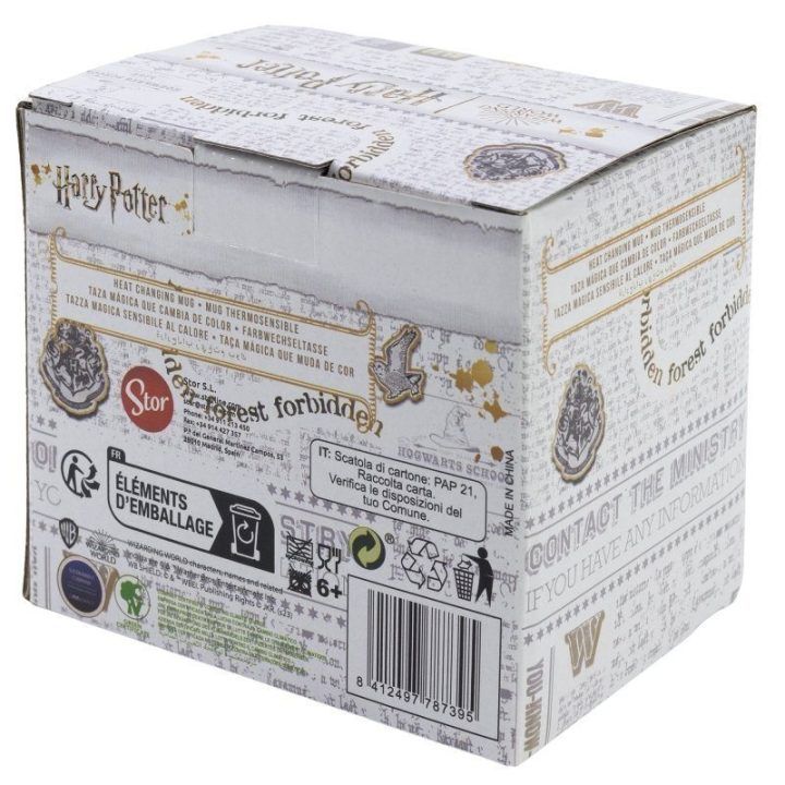 Harry Potter spalvą keičiantis keraminis puodelis, 325 ml