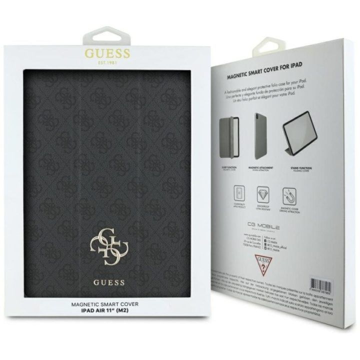 Dėklas Guess TPU/PC juodas iPad Air 11" M3/M2