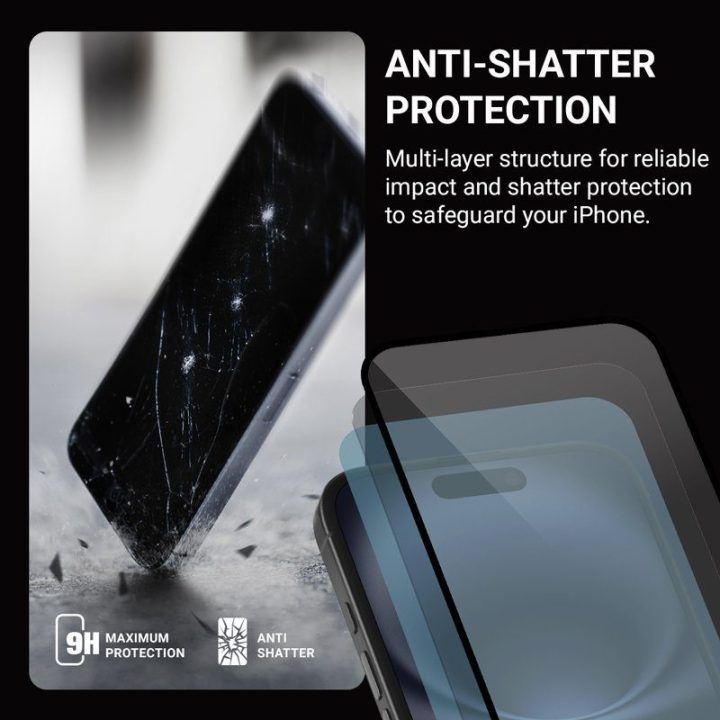 Hibridinis Nano Glass apsauginis stiklas iPhone 16 Pro