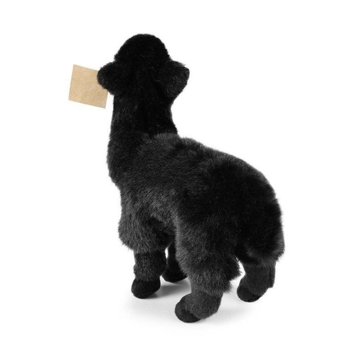 Juoda pliušinė lamos figūrėlė Rappa, 23 cm