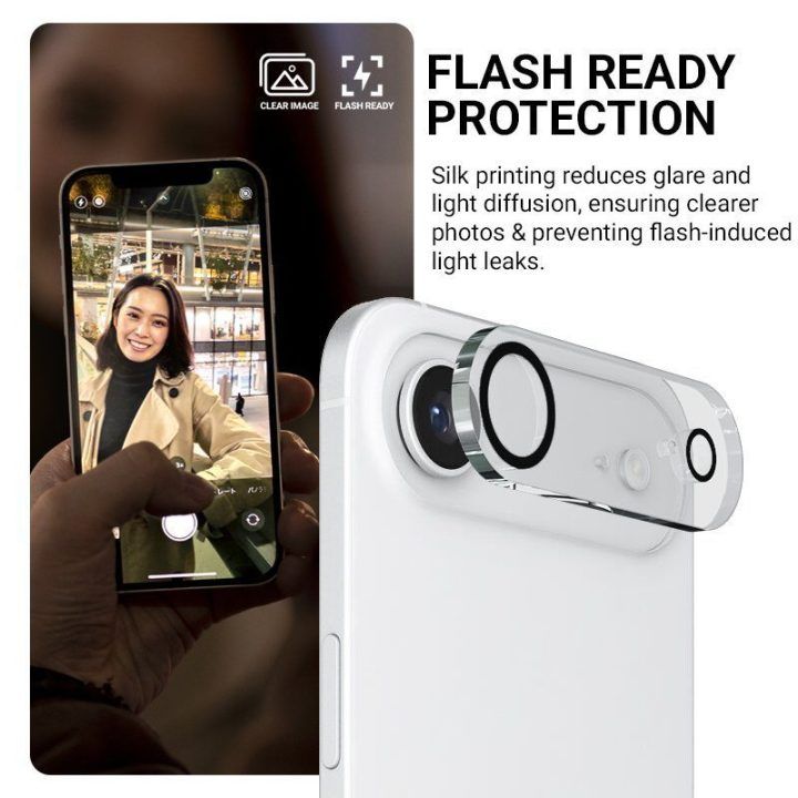 Apsauginis stiklas kamerai Crong Lens Shield iPhone 17
