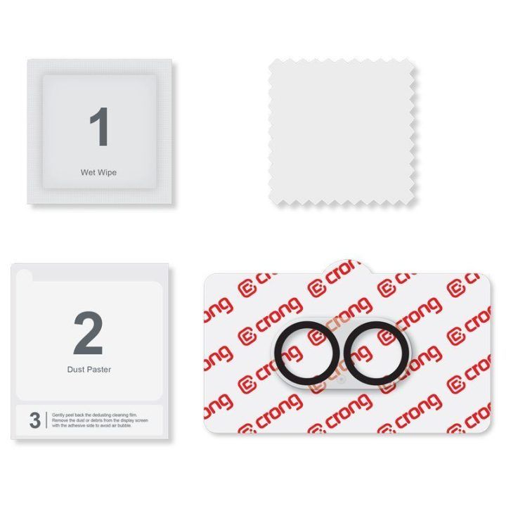 Apsauginis stiklas kamerai Crong Lens Shield iPhone 17